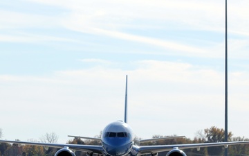 Air Force Two Arrives at Selfridge Air National Guard Base