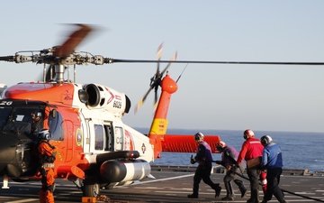 USS Mobile (LCS 26) Conducts Flight Operations in Support of US Coast Guard Search and Rescue Mission