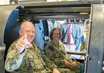 CNO Franchetti and MCPON Honea visit NSWC Panama City Division