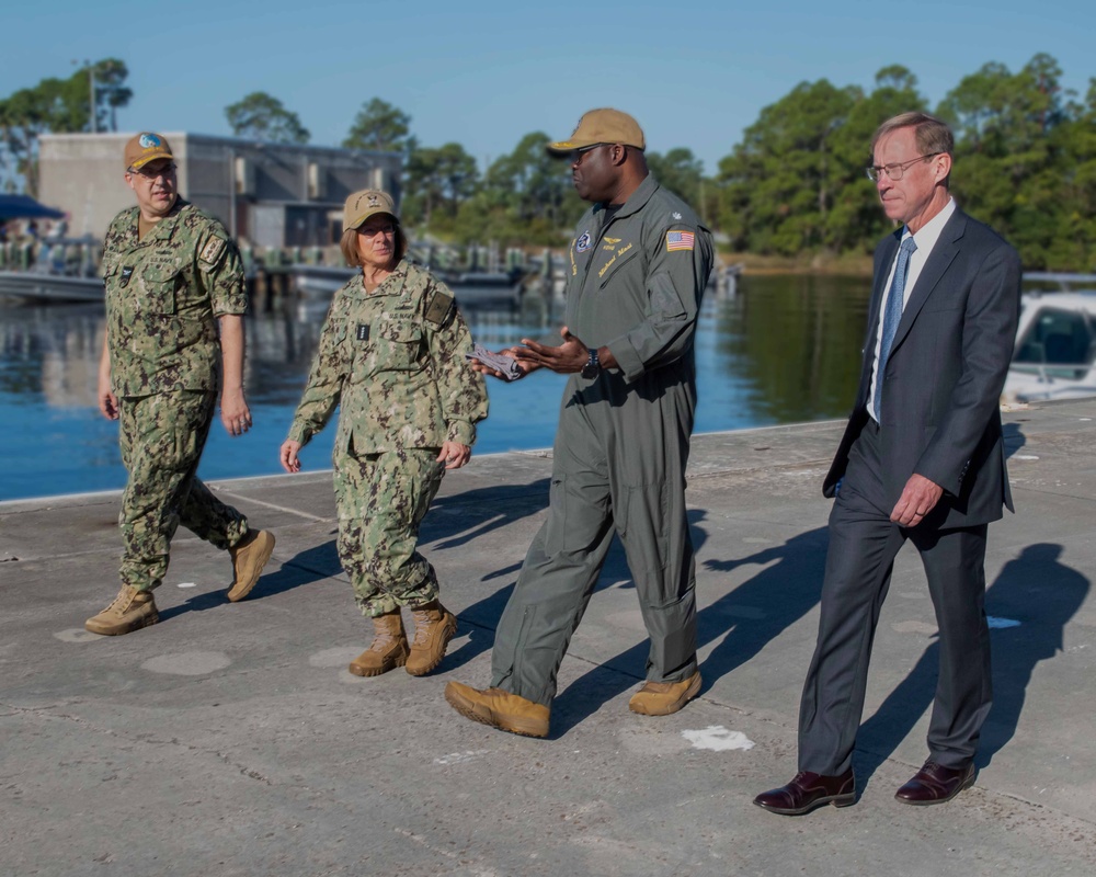 CNO Franchetti and MCPON Honea visit NSWC Panama City Division