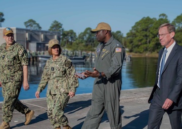 CNO Franchetti and MCPON Honea visit NSWC Panama City Division