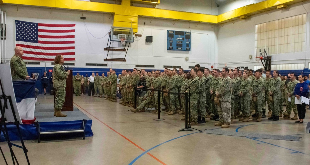 CNO Franchetti and MCPON Honea visit NSWC Panama City Division