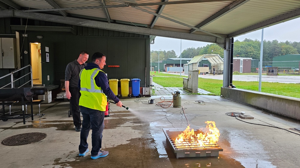 Battalion Benelux conducts fire safety refresher training at Zutendaal APS-2 worksite