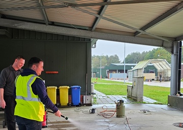 Battalion Benelux conducts fire safety refresher training at Zutendaal APS-2 worksite