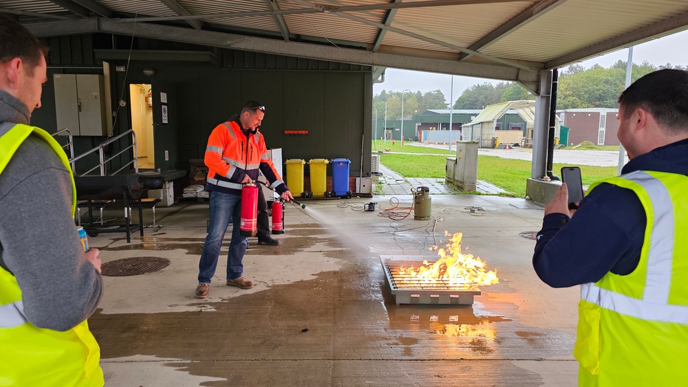 Battalion Benelux conducts fire safety refresher training at Zutendaal APS-2 worksite