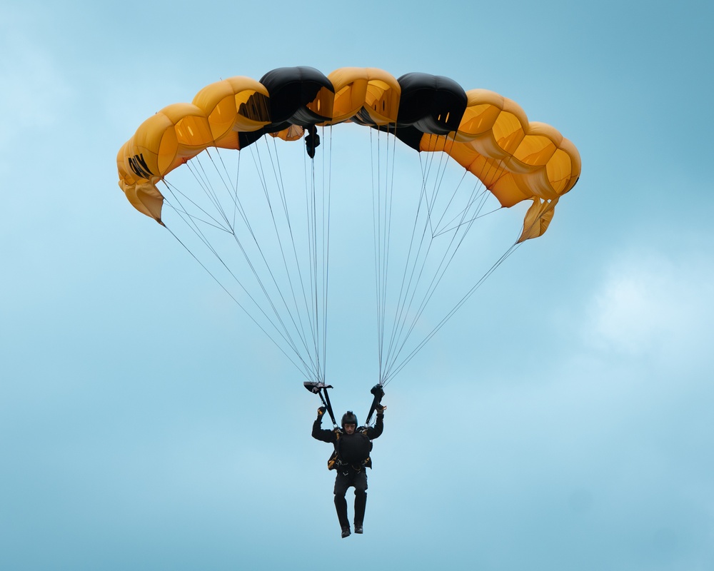 U.S. Army Golden Knights Jump into Normandy