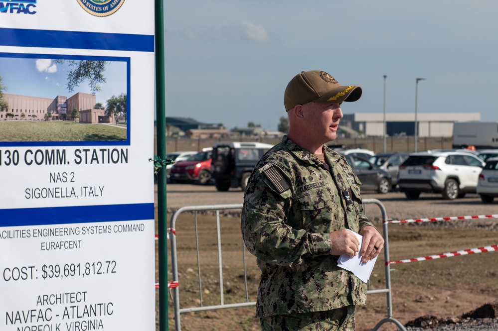 NCTS Sicily Breaks Ground on New Telecommunications Headquarters Building