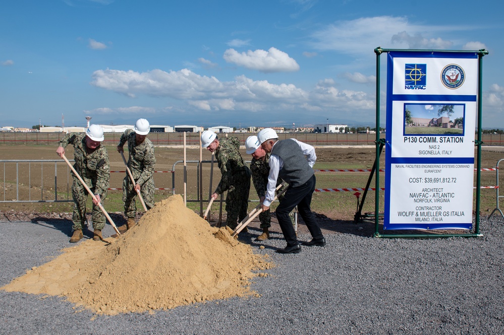 Groundbreaking Ceremony for New NCTS Headquarters at Naval Air Station Sigonella, Sicily