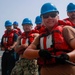 Michael Murphy conducts a replenishment-at-sea