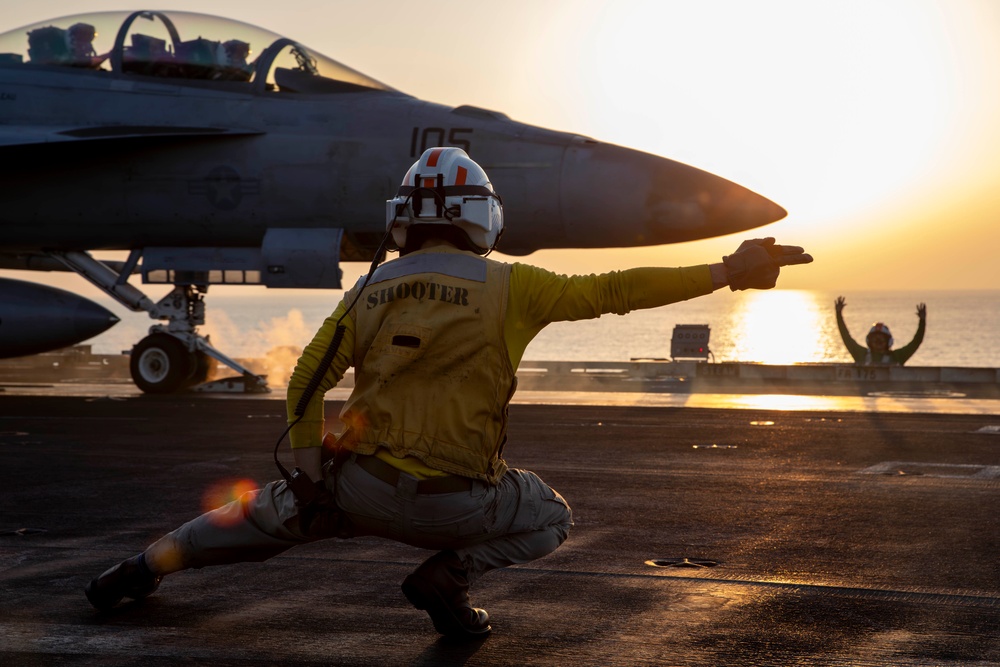 Abraham Lincoln conducts routine flight operations