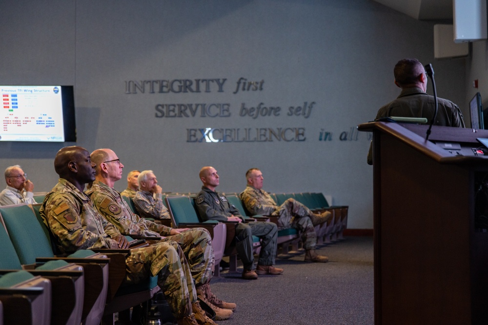 Photo of General Duke Richardson at Robins Air Force Base, Georgia.