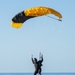 U.S. Army Golden Knights skydive onto Galveston Island