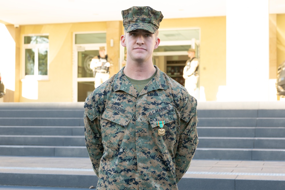 Commandant of the Marine Corps General Eric Smith visits with USAFRICOM and General Michael Langley on 28 Oct 2024 in Stuttgart Germany.