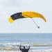 U.S. Army Golden Knights skydive onto Galveston Island