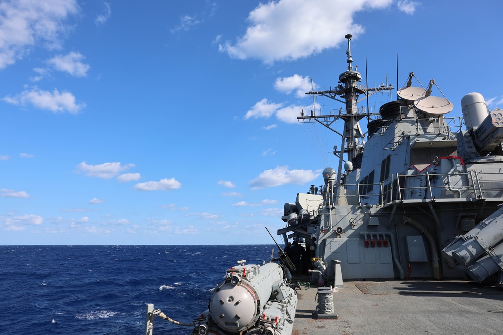 USS Arleigh Burke Patrols Meditteranean Sea