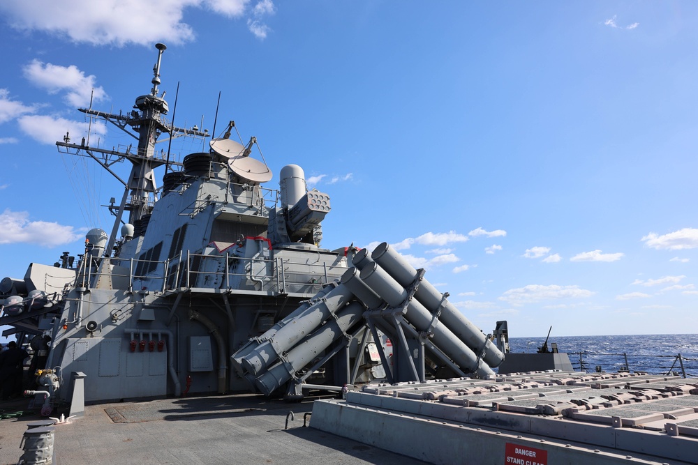 USS Arleigh Burke Patrols Mediterranean Sea