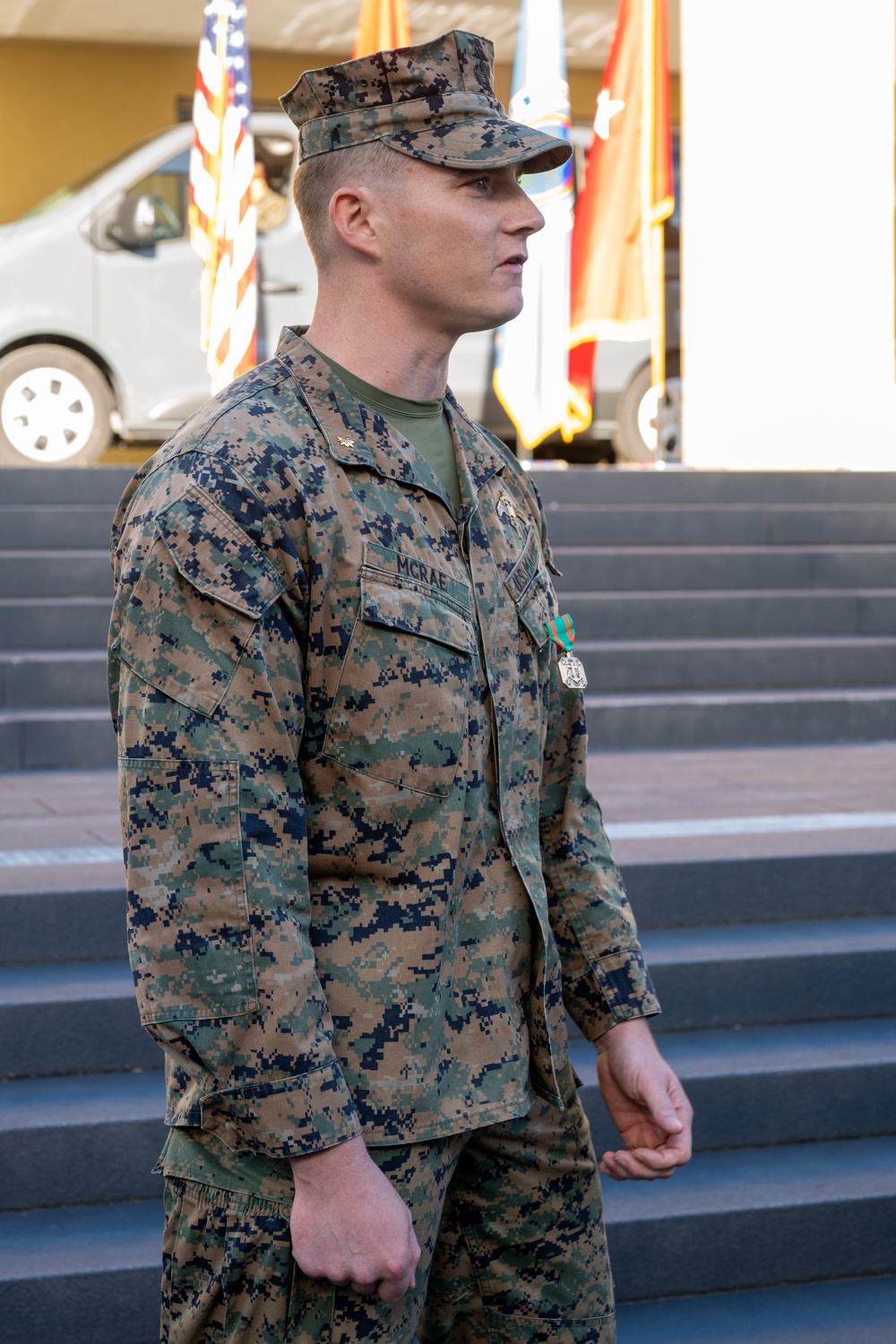 Commandant of the Marine Corps General Eric Smith visits with USAFRICOM and General Michael Langley on 28 Oct 2024 in Stuttgart Germany.