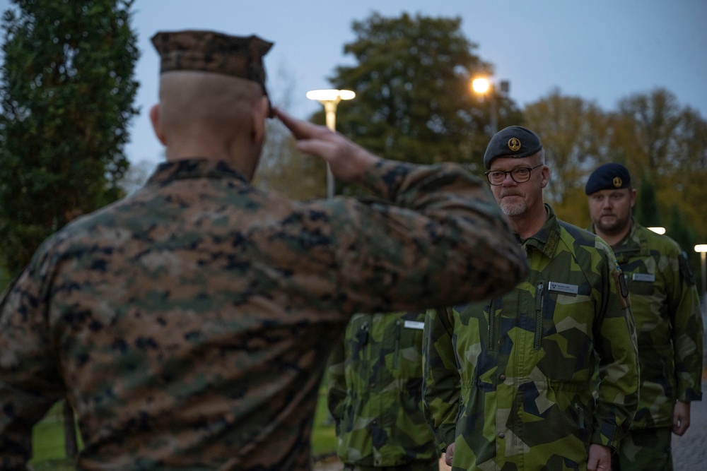 SEAC Visits Swedish Air Defense Regiment, Älvsborg Marine Regiment