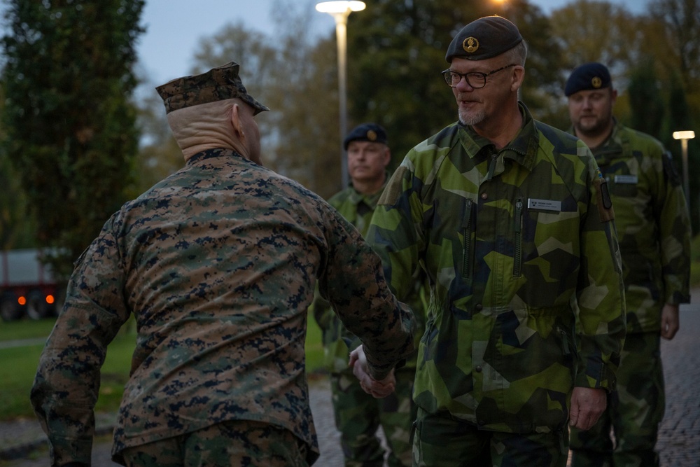 SEAC Visits Swedish Air Defense Regiment, Älvsborg Marine Regiment