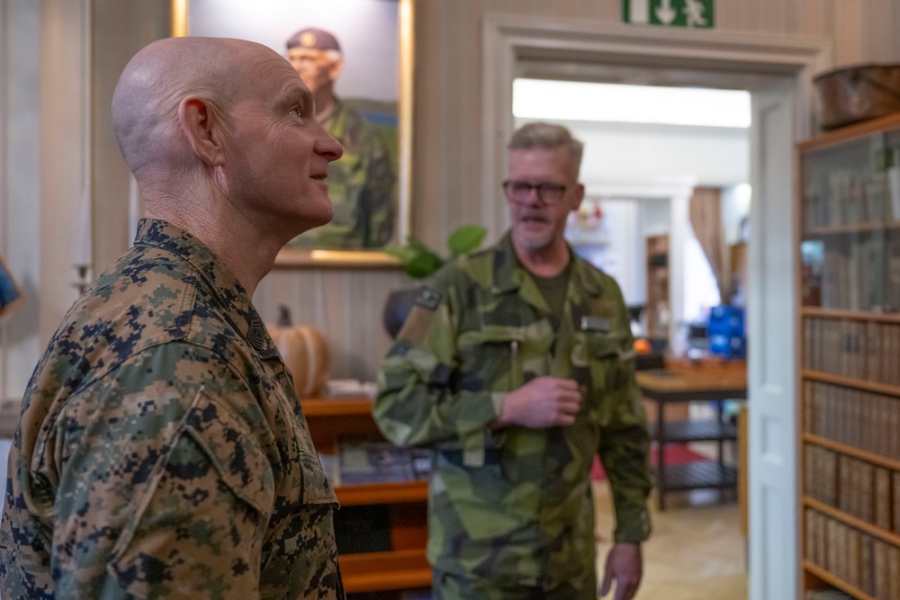 SEAC Visits Swedish Air Defense Regiment, Älvsborg Marine Regiment