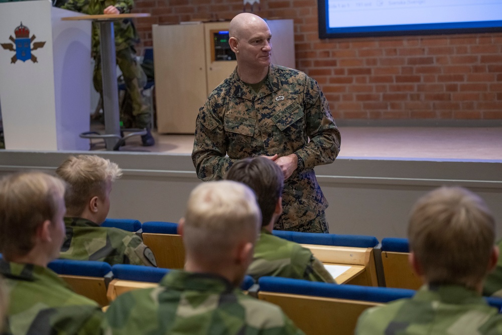 SEAC Visits Swedish Air Defense Regiment, Älvsborg Marine Regiment