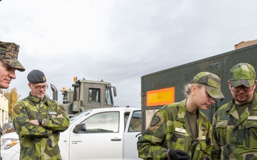 SEAC Visits Swedish Air Defense Regiment, Älvsborg Marine Regiment