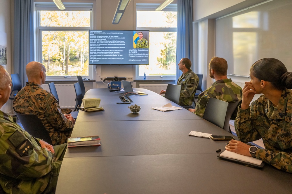 SEAC Visits Swedish Air Defense Regiment, Älvsborg Marine Regiment