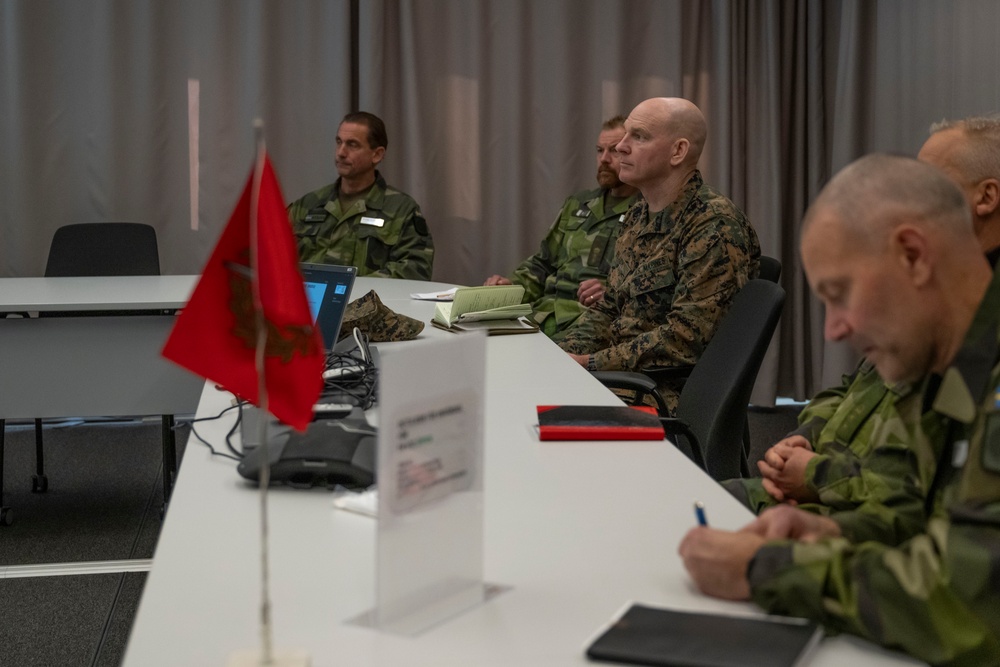 SEAC Visits Swedish Air Defense Regiment, Älvsborg Marine Regiment