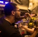 USS George Washington Sailors Disassemble F-18E Super Hornet Engine