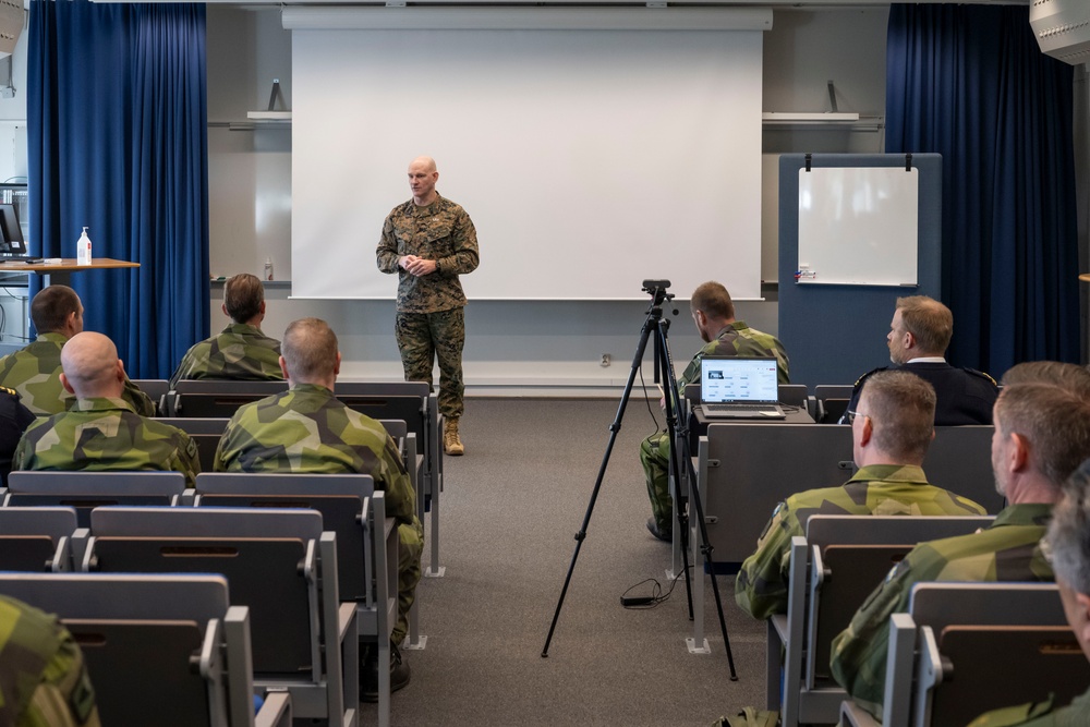 SEAC Visits Swedish Air Defense Regiment, Älvsborg Marine Regiment