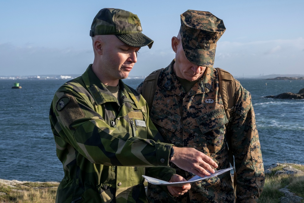 SEAC Visits Swedish Air Defense Regiment, Älvsborg Marine Regiment