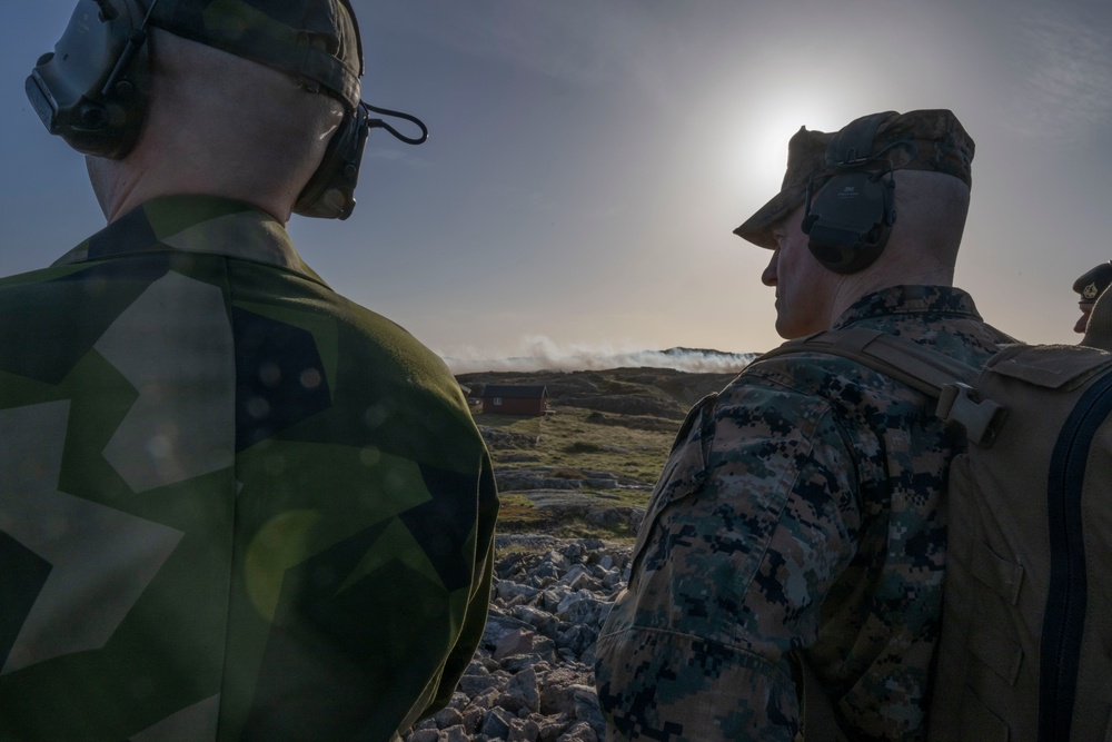 SEAC Visits Swedish Air Defense Regiment, Älvsborg Marine Regiment