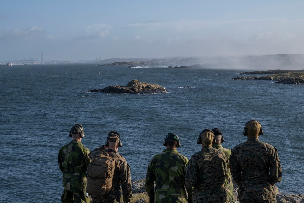 SEAC Visits Swedish Air Defense Regiment, Älvsborg Marine Regiment