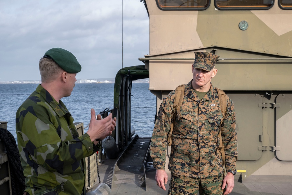 SEAC Visits Swedish Air Defense Regiment, Älvsborg Marine Regiment