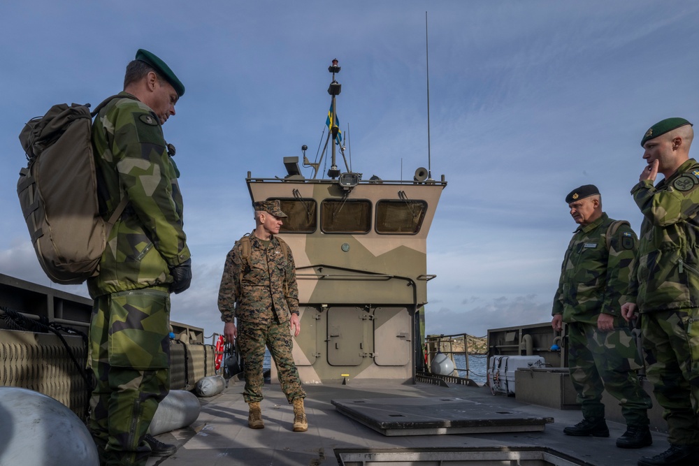 SEAC Visits Swedish Air Defense Regiment, Älvsborg Marine Regiment