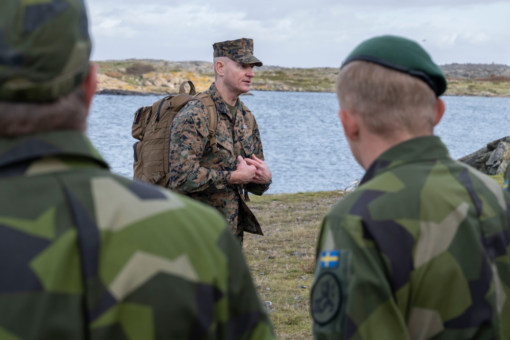 SEAC Visits Swedish Air Defense Regiment, Älvsborg Marine Regiment