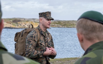 SEAC Visits Swedish Air Defense Regiment, Älvsborg Marine Regiment