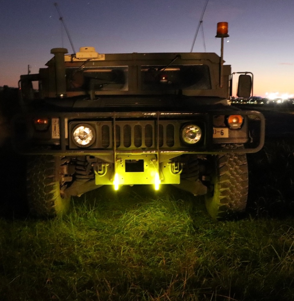 128th BSB operates NVGs during nighttime driver’s training