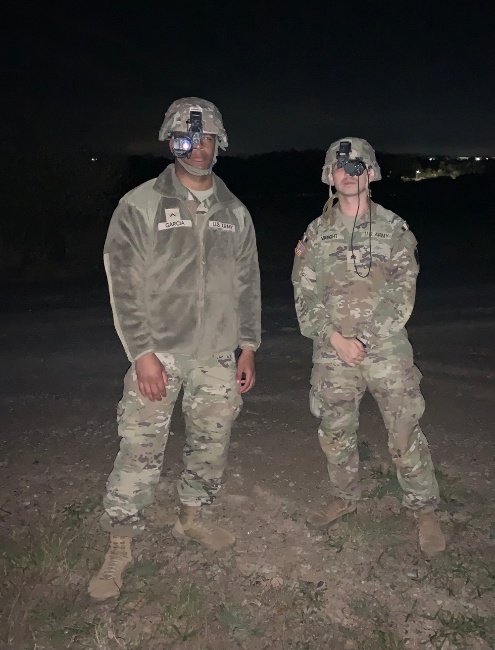 128th BSB operates NVGs during nighttime driver’s training