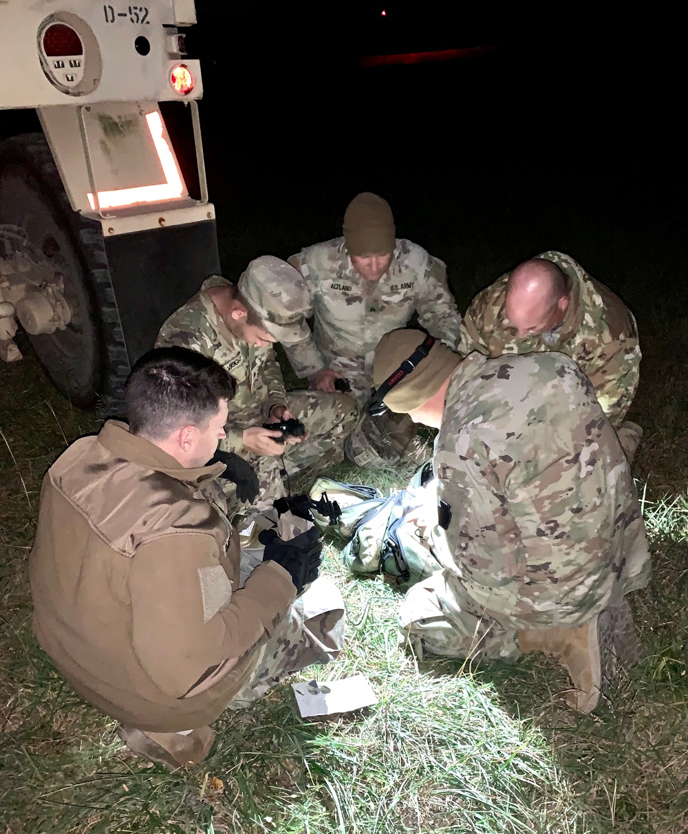 128th BSB operates NVGs during nighttime driver’s training