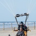 U.S. Army Golden Knights skydive onto Galveston Island