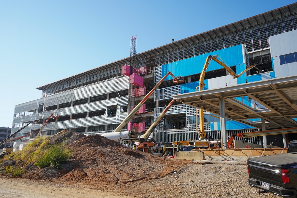 Construction continues at the Louisville VA Medical Center Oct. 23, 2024