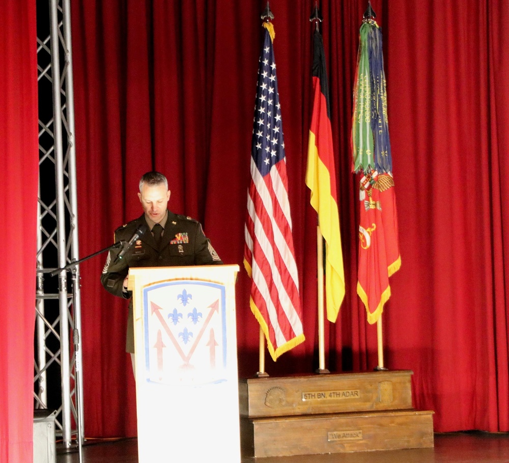 5th Battalion, 4th Air Defense Artillery Regiment NCO Induction Ceremony