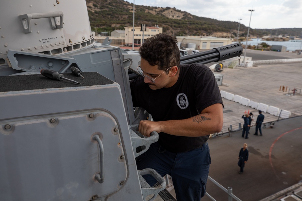 Routine Maintenance aboard the USS Cole