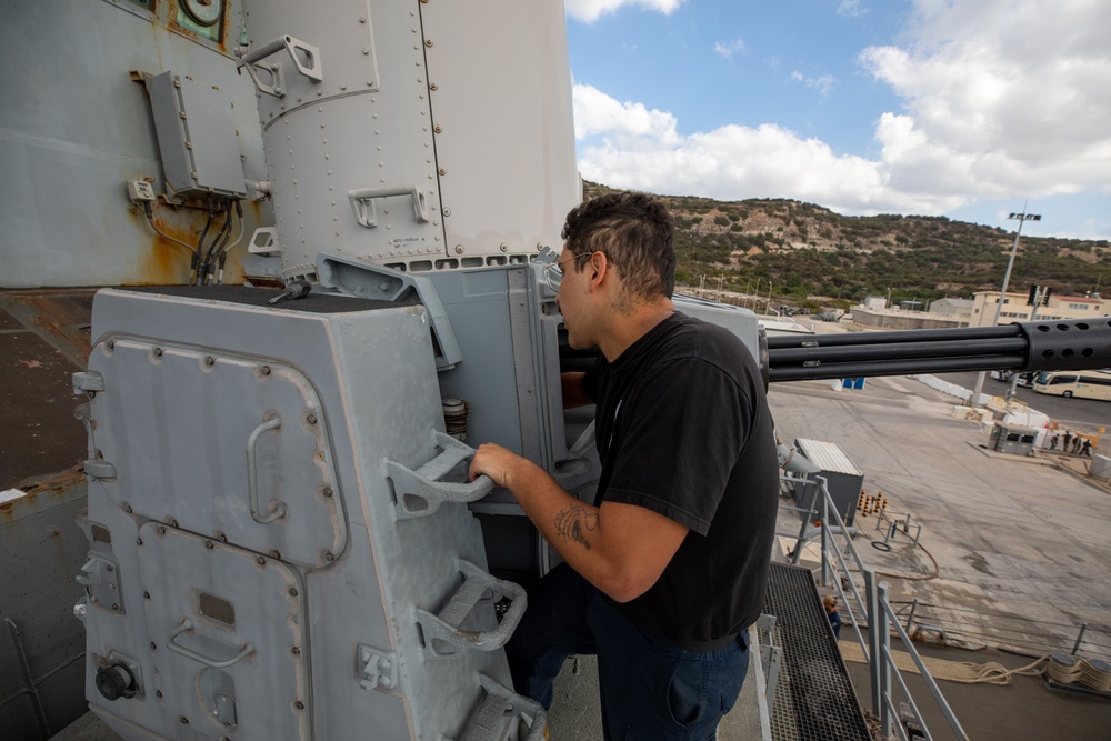 Routine Maintenance aboard the USS Cole