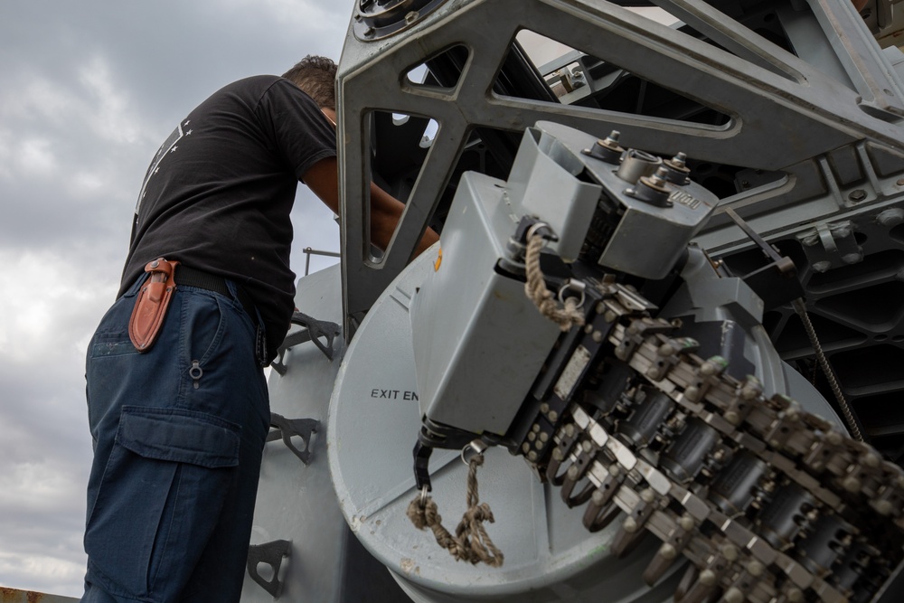 Routine Maintenance aboard the USS Cole