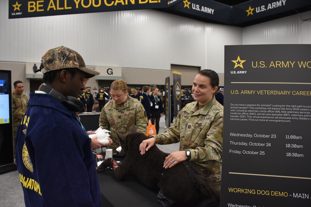 Army Veterinarians Engage at National FFA Convention