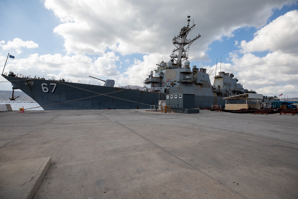 USS Cole Ported in Souda Bay