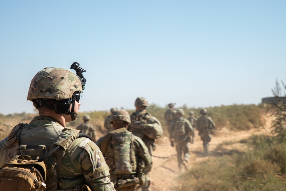 Coalition Forces training alongside Partner Forces