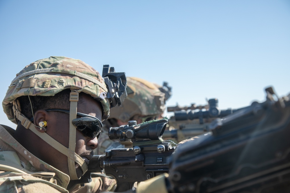 Coalition Forces training alongside Partner Forces